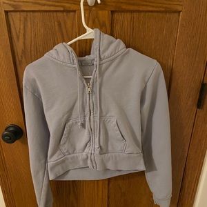 Cropped brandy Melville zip up